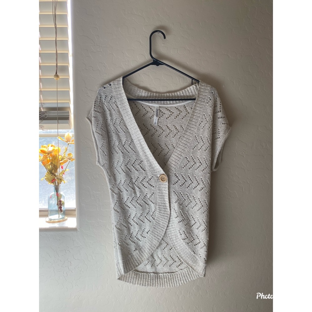 Short sleeve knitted cardigan 🍂